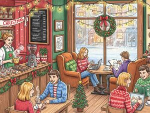 Starbucks Christmas cafe