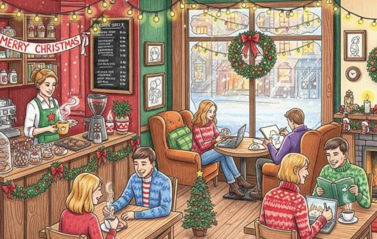 Starbucks Christmas cafe