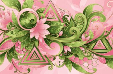 Wicked For Good abstract floral design