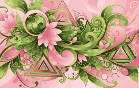 Wicked For Good abstract floral design