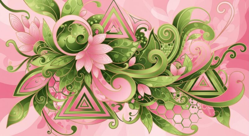 Wicked For Good abstract floral design