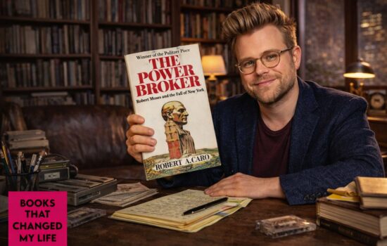 Adam Conover discussing Robert Moses Power Broker and hidden infrastructure power