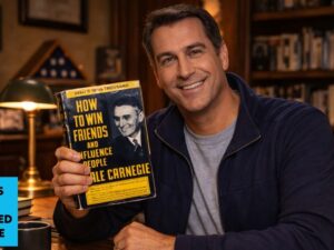 Rob Riggle discussing How to Win Friends and Influence People by Dale Carnegie