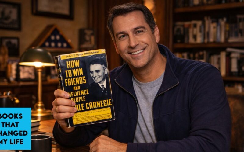 Rob Riggle discussing How to Win Friends and Influence People by Dale Carnegie