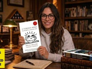Sarah Shahi discussing A Curious Mind on Books That Changed My Life podcast