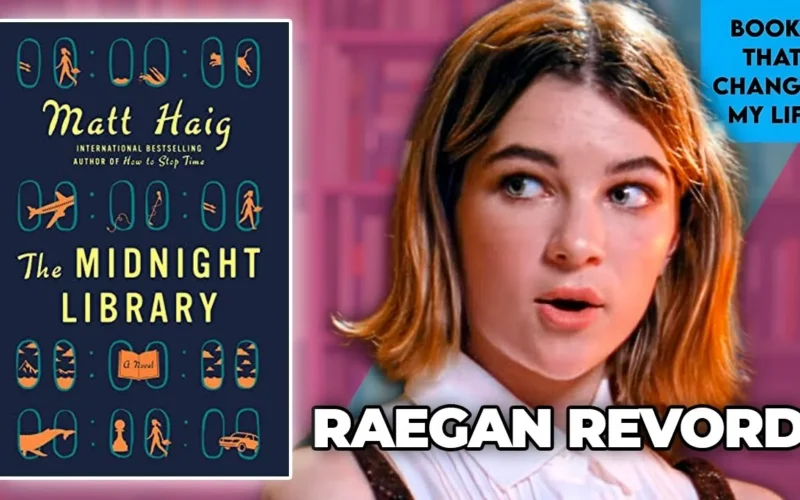 Raegan Revord discussing The Midnight Library and how the book changed her perspective on fear, regret, and second chances
