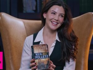 actress Danielle Campbell reflecting on resilience power and human nature through Ken Follett's epic novel