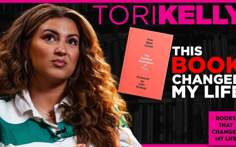 singer Tori Kelly reflecting on slowing down faith and motherhood through John Mark Comer's book