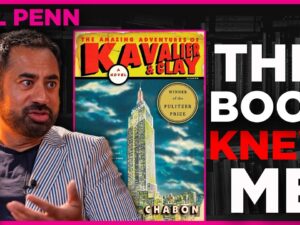 actor Kal Penn reflecting on identity comic book history and escapism through Michael Chabon's Pulitzer winning novel