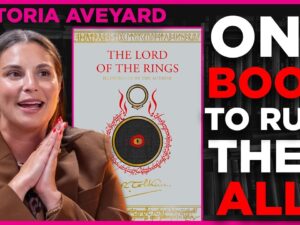 bestselling author Victoria Aveyard reflecting on world-building and creative discipline through Tolkien's trilogy